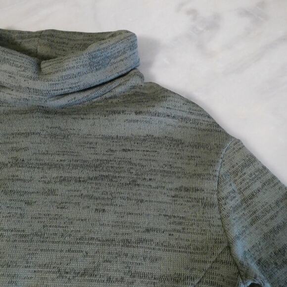 Saturday Sunday Anthropology Women's Small Sweater Green Mock Neck - Picture 1 of 7